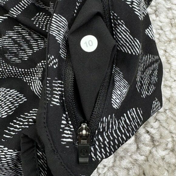 Lululemon Tracker Short Mini Warp White Black - Picture 7 of 14